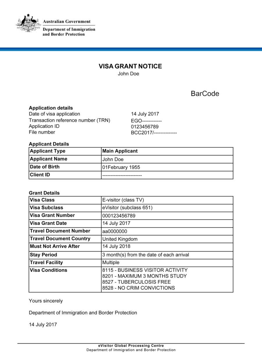 e-visa-Australie-eVisitor