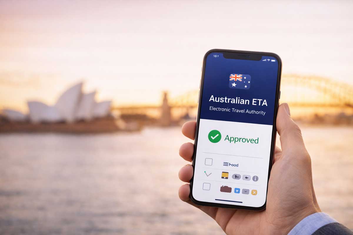 ETA Australie (601) : demande de visa électronique via l'application mobile officielle