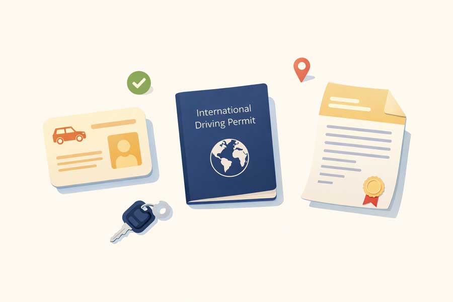 Illustration permis de conduire étranger et permis international pour conduire en Australie Illustration permis de conduire étranger et permis international pour conduire en Australie