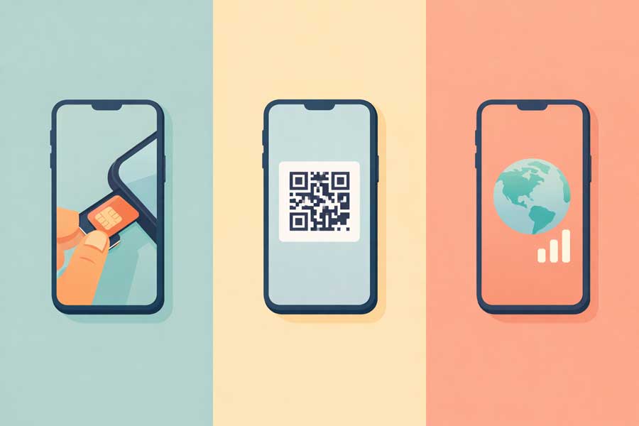  Comparatif SIM physique, eSIM et roaming pour voyageur en Australie